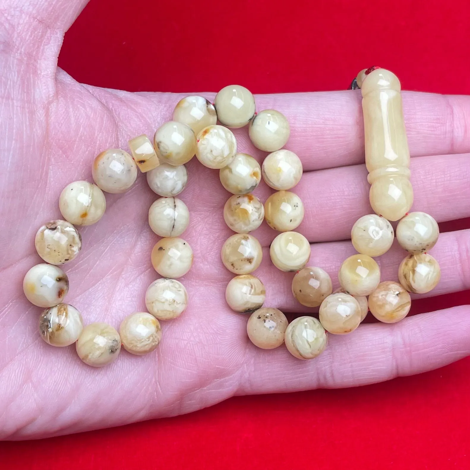 YELLOW/WHITE AMBER MISBAHA 10,3mm 26,7g