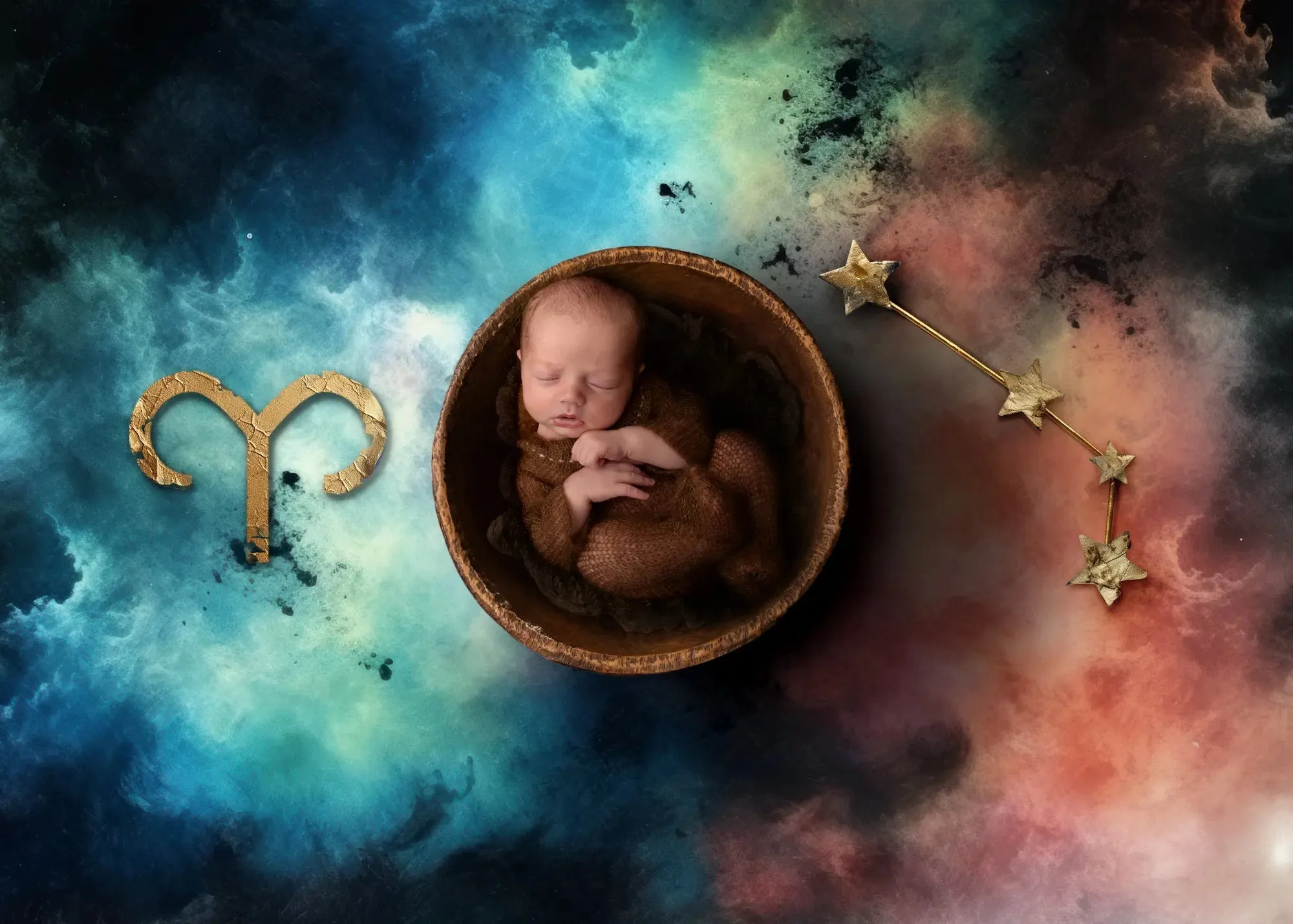 Zodiac Digital Background: Aries (March 21st - April 19th)