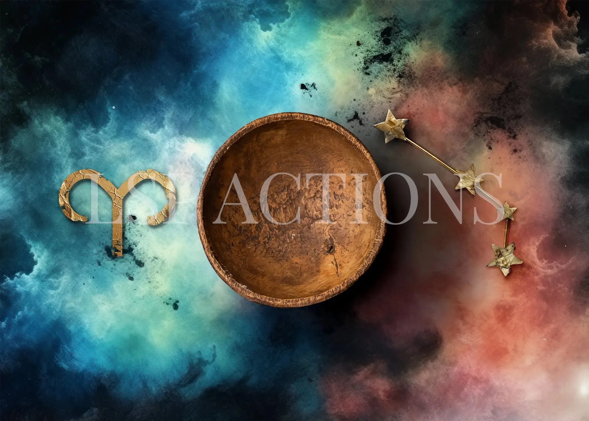 Zodiac Digital Background: Aries (March 21st - April 19th)