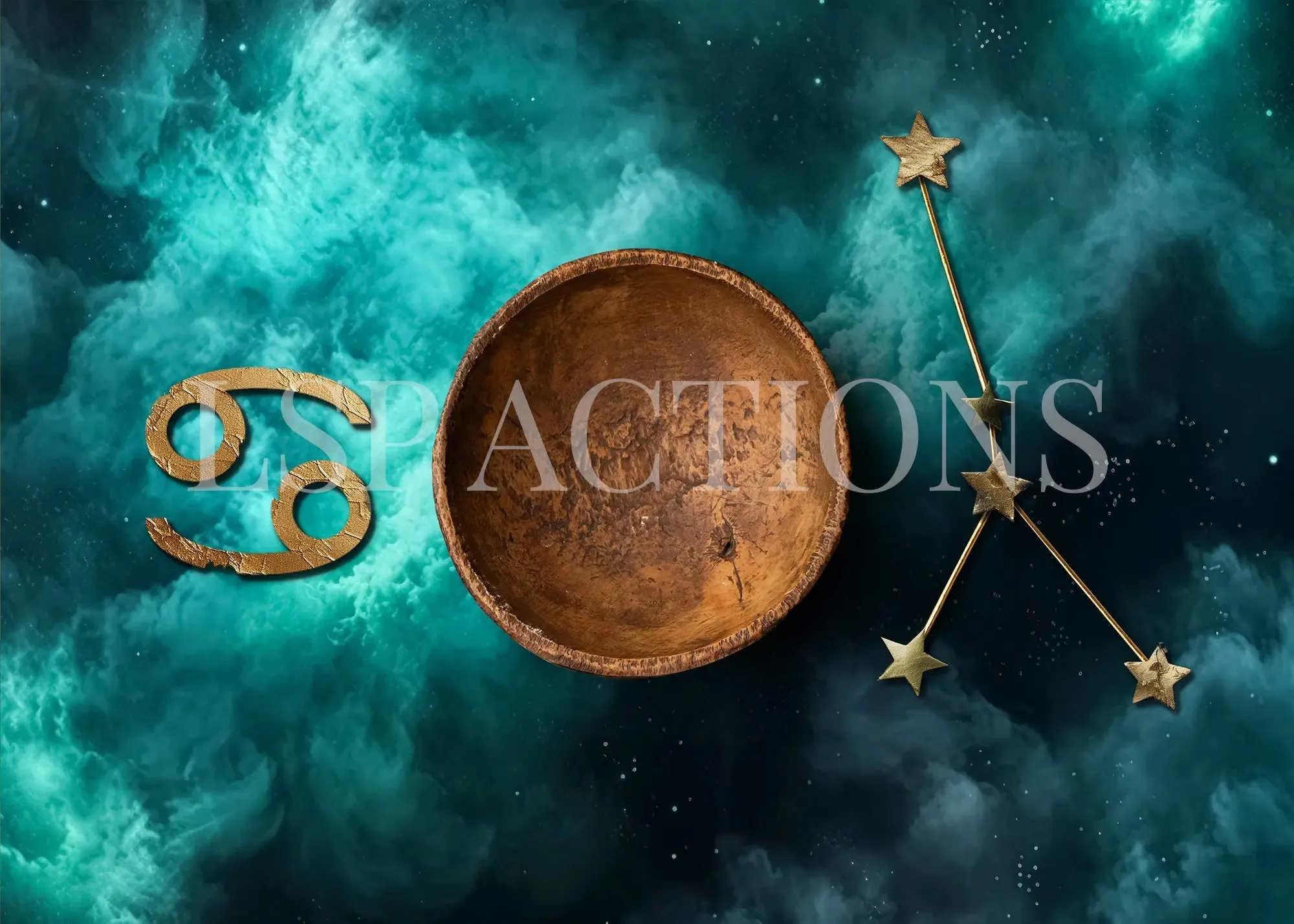 Zodiac Digital Background: Cancer (June 22nd - July 22nd)