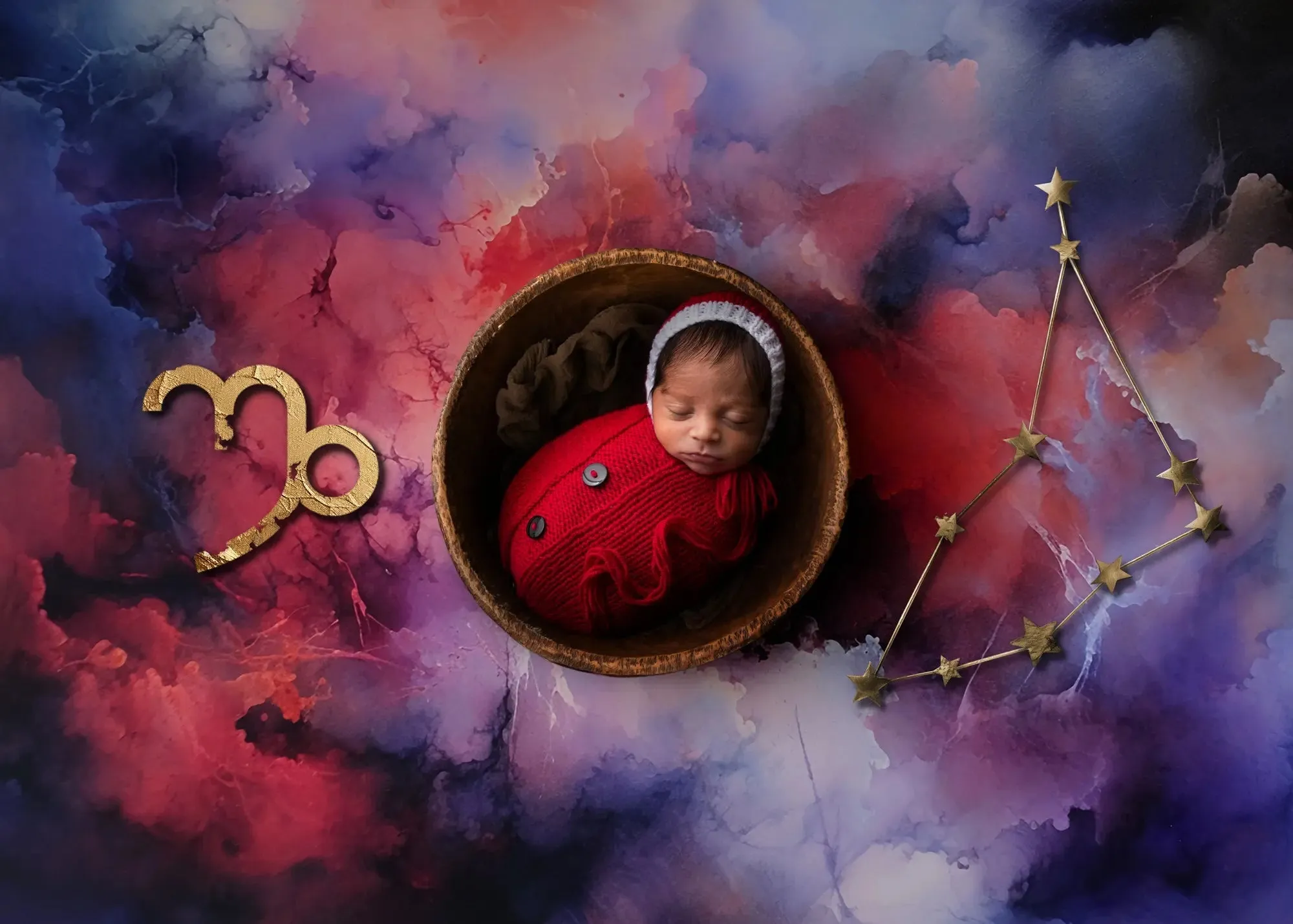 Zodiac Digital Background: Capricorn (Dec 22nd - Jan 19th)