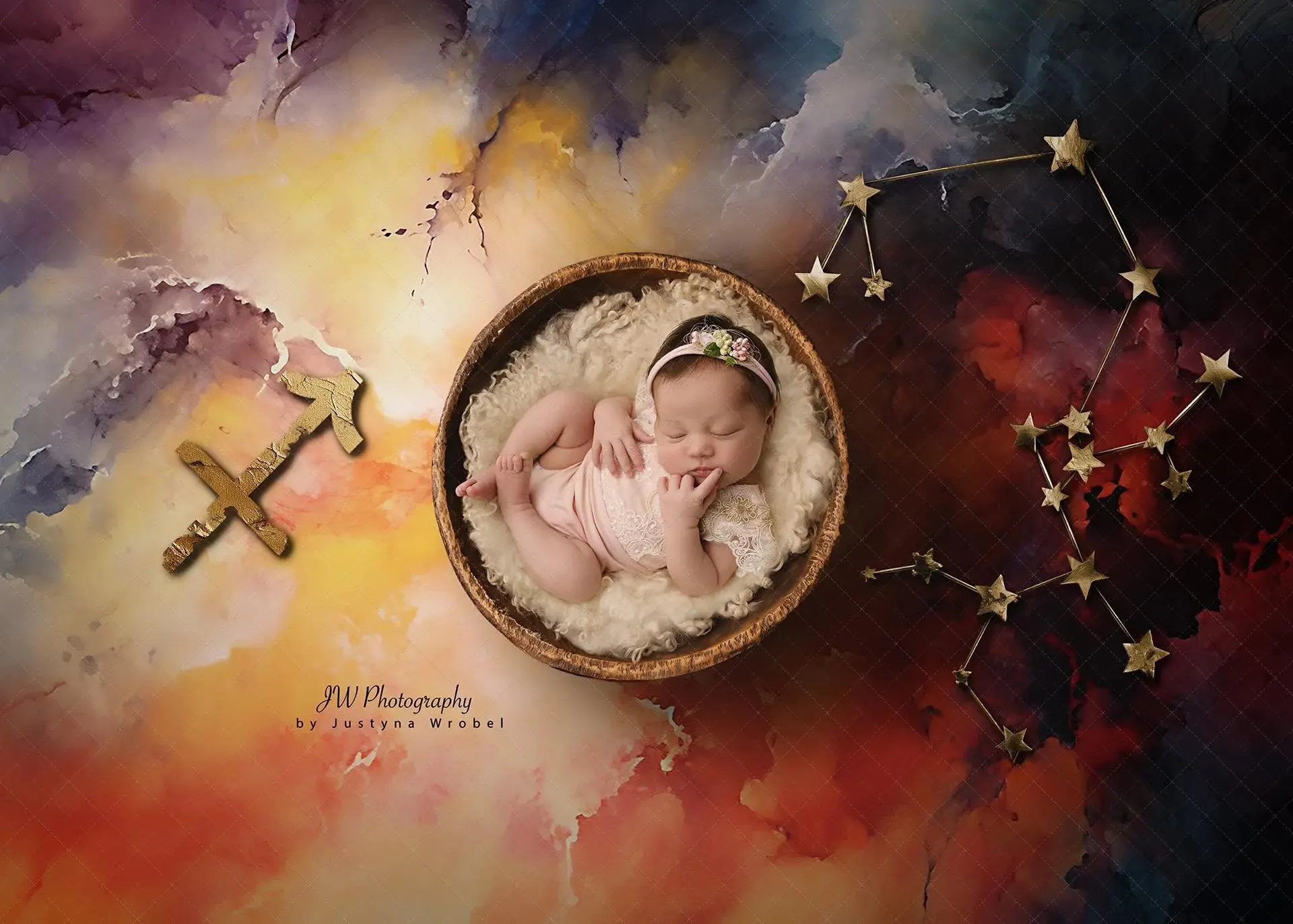 Zodiac Digital Background: Sagittarius (Nov 22nd - Dec 21st)
